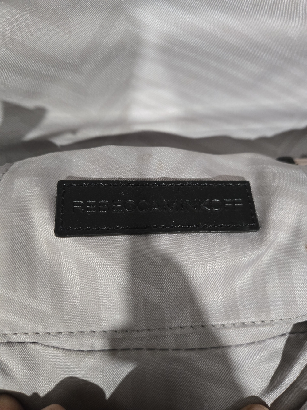 Rebecca Minkoff Womens Love Crossbody Bag Pink Chevron Square Turnlock Quilted - Picture 4 of 6